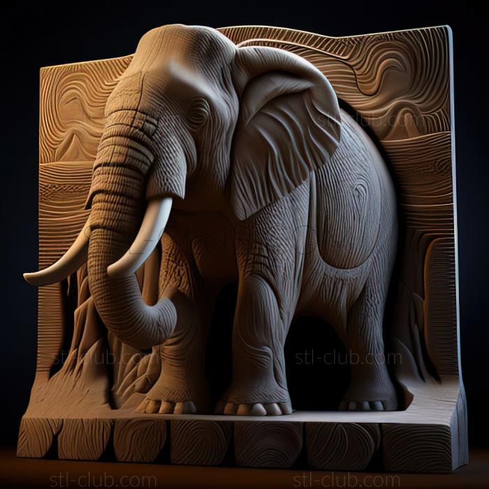 3D model st Kirgilakh mammoth famous animal (STL)